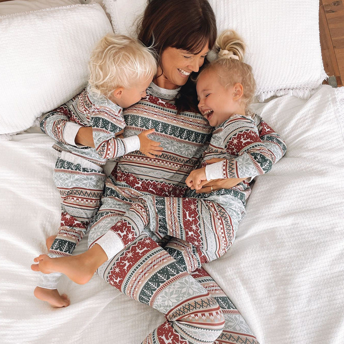 Grey matching christmas online pyjamas