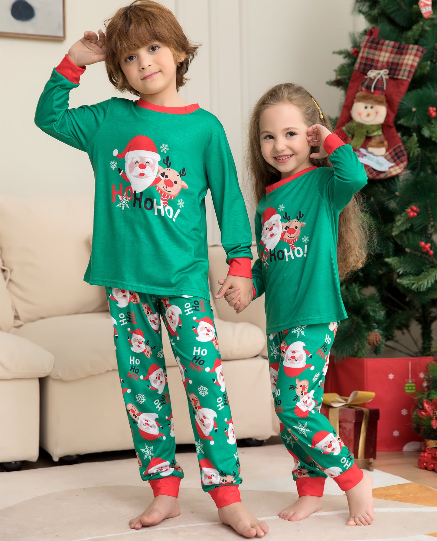 Green Christmas PJs